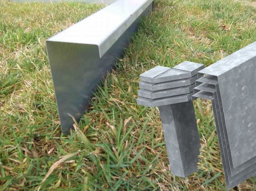 Schneckenzaun aus Metall HBWHandel